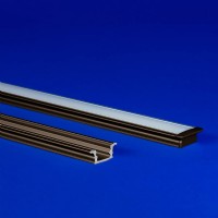 LED extrusion designed for both surface and recess mounting.