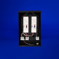  Power supply for individually addressable LED strips, suitable for 60/120W at 12VDC or 100/200W at 24VDC. Designed for indoor/outdoor use, it&#39;s controllable via DMX with up to 512 addresses and can be surface or wall-mounted.